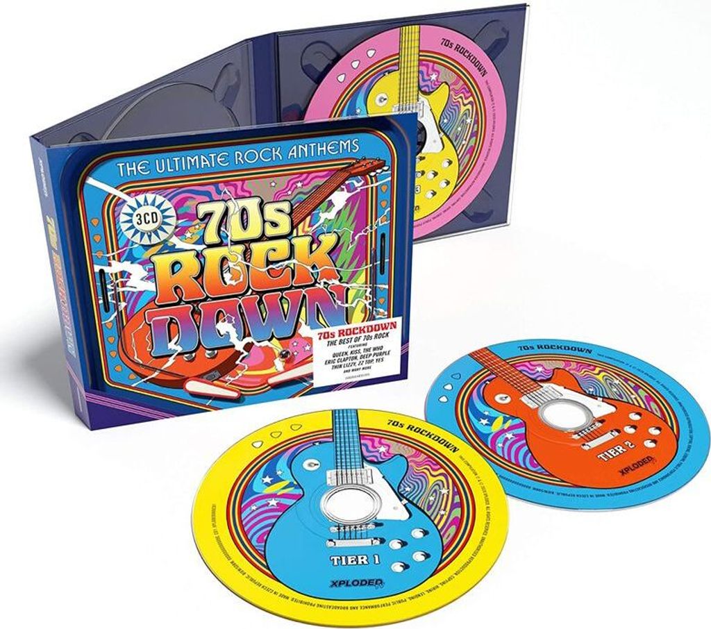 3 CDs 70’s Rock Down