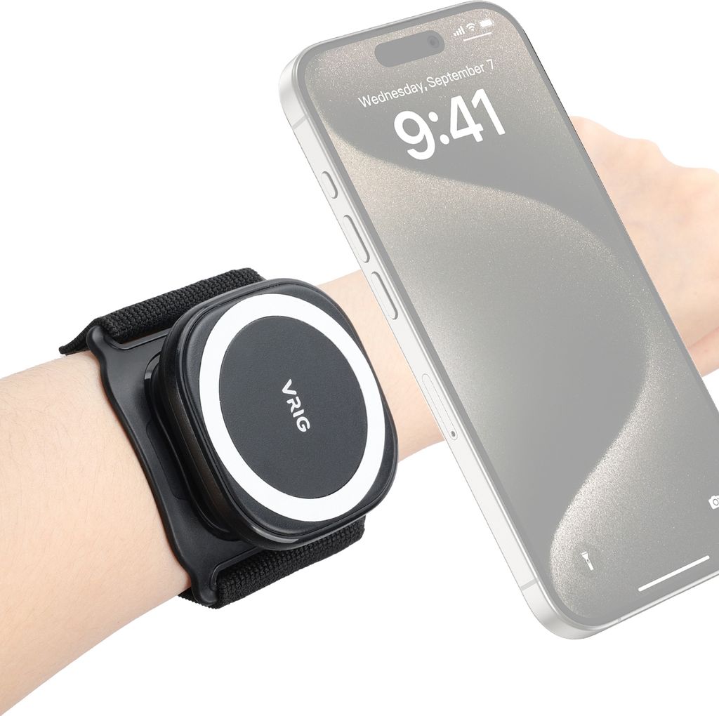 VRIG MG13 Magnetische Handy-Handgelenkschlaufe, magnetische Handyhalterung fuers Handgelenk, Armband, magnetische Handyhalterung, Ersatz fuer iPhon...