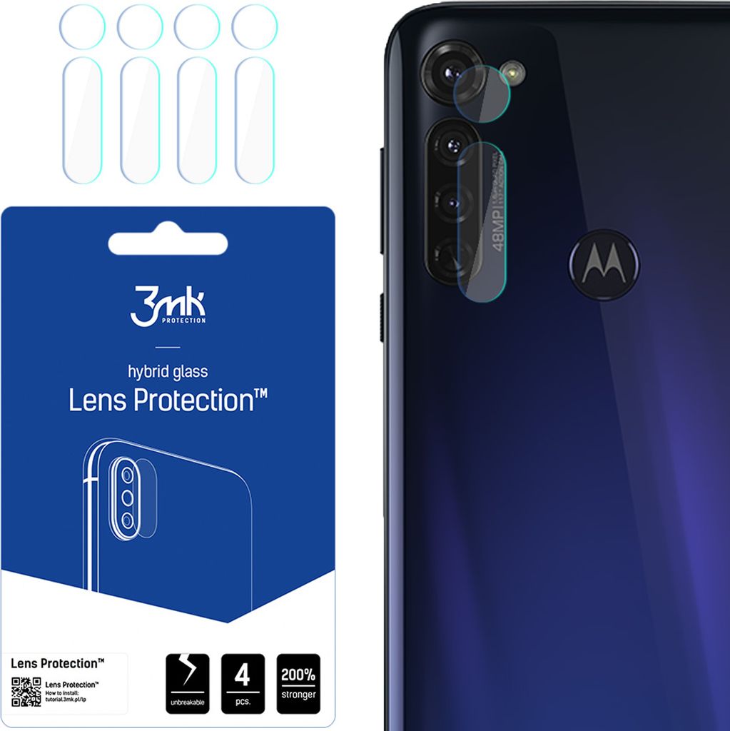 3mk Hybridglas Lens Protection für Motorola Moto G Pro Kamera Objektiv Kameralinse 0,16mm 6H (4 Stück)