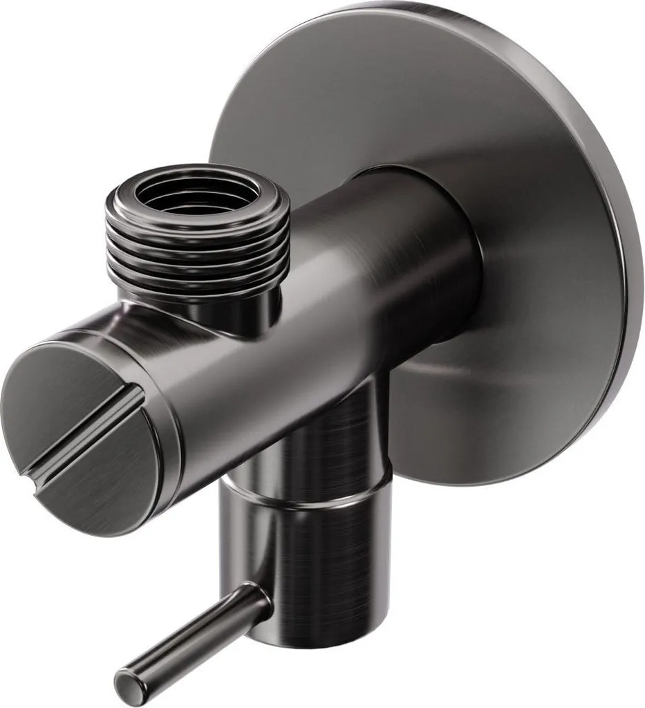 Steinberg Série 100 Vanne d'angle, G1/2, avec raccord 3/8 pour tuyau flexible, 1001640BGM, 1001640BGM