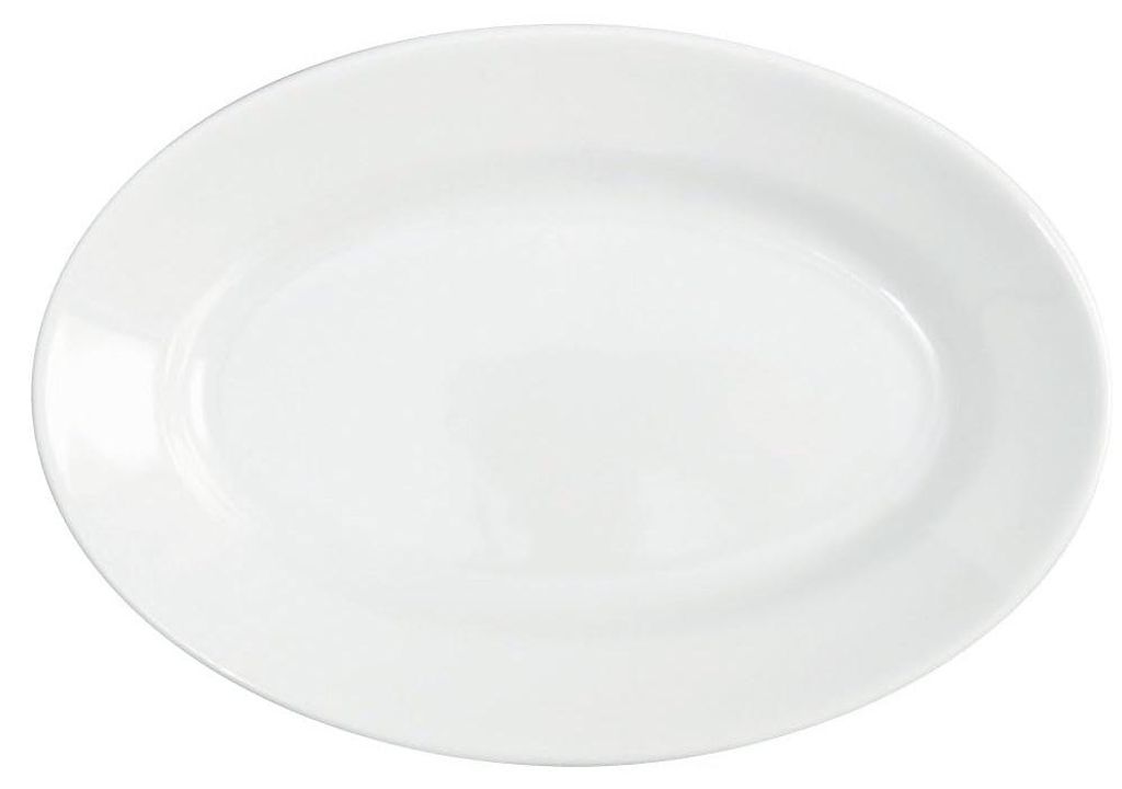 Ovales Tablett Saturnia, 31 cm, Tivoli, Weiß