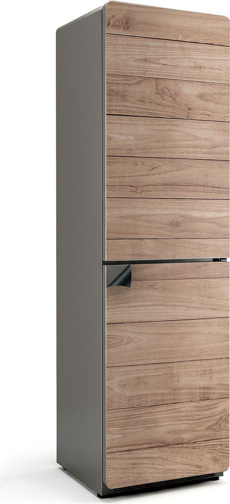 Holzbrett vertikal – Magnetische Kühlschrank Abdeckung – Dekorfolie magnetisch Küche – Kühlschrank Magnet Deko – selbstklebende Magnetta...