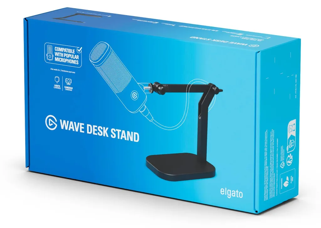 Bras de Micro pour Streaming Elgato Wave - Statyw Biurkowy Wave Black - 4