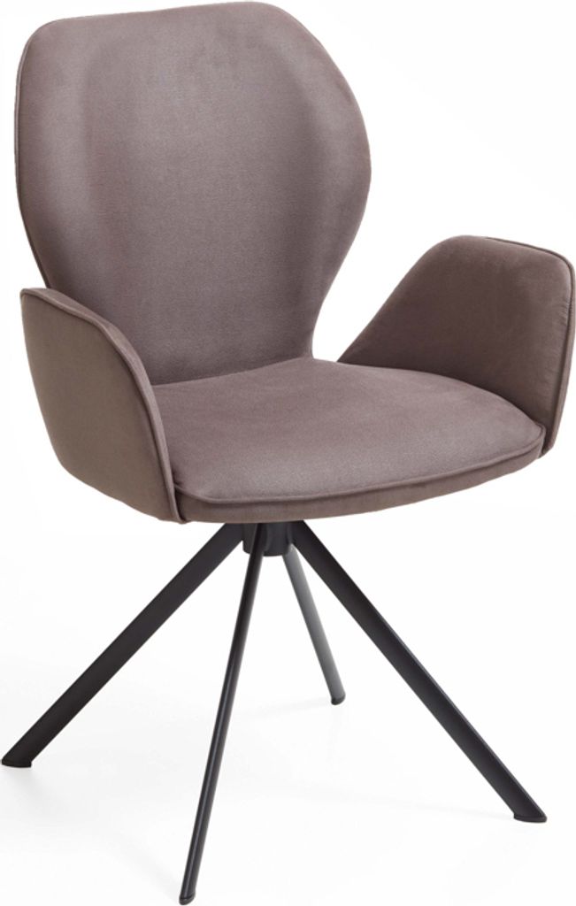 Niehoff Sitzmöbel Colorado Trend-Line Design-Armlehnenstuhl Eisen/Polyester - 180° drehbar