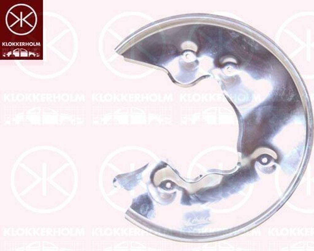 KLOKKERHOLM Spritzblech Bremsscheibe für AUDI A4 Avant (8K5, B8) Hinten Links 0029877 Ankerblech