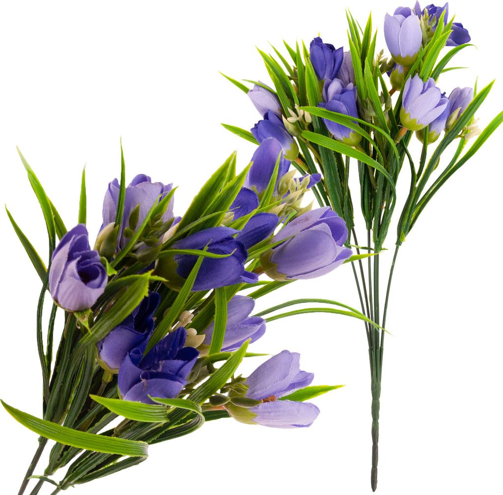 Crocus Bouquet de crocus Dans l'herbe Fleurs artificielles Image du produit 