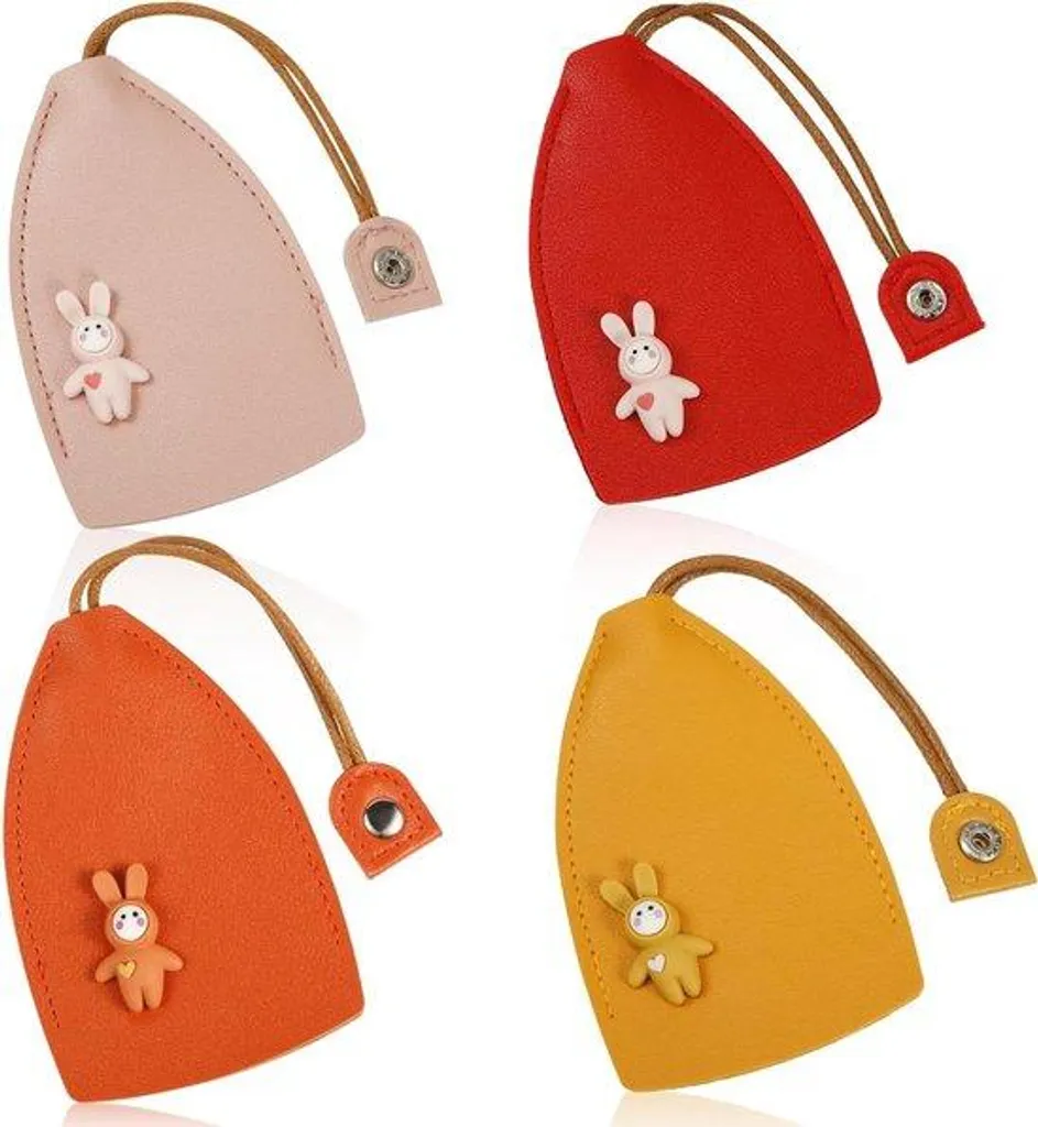 Pochette de protection pour clé auto en cuir PU - Design ombré x4 unités