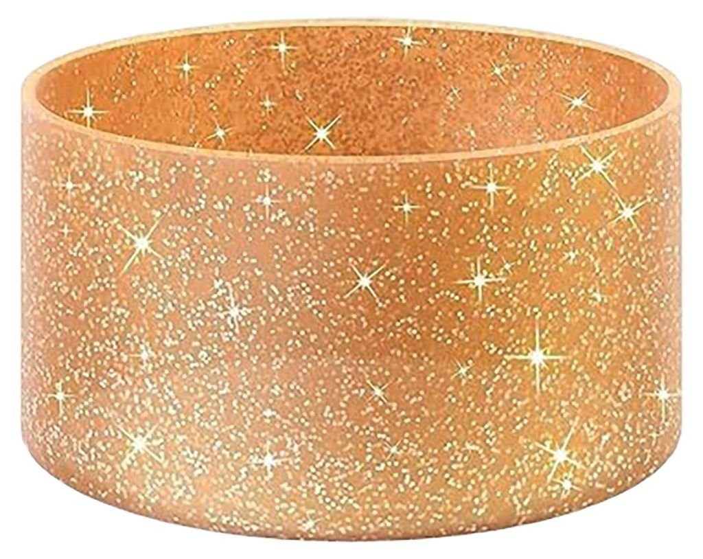 Glitzernde Silikon-Becherhülle, rutschfest, wärmeisolierend, leichte Wasserflaschen-Unterlage für Trinkbecher