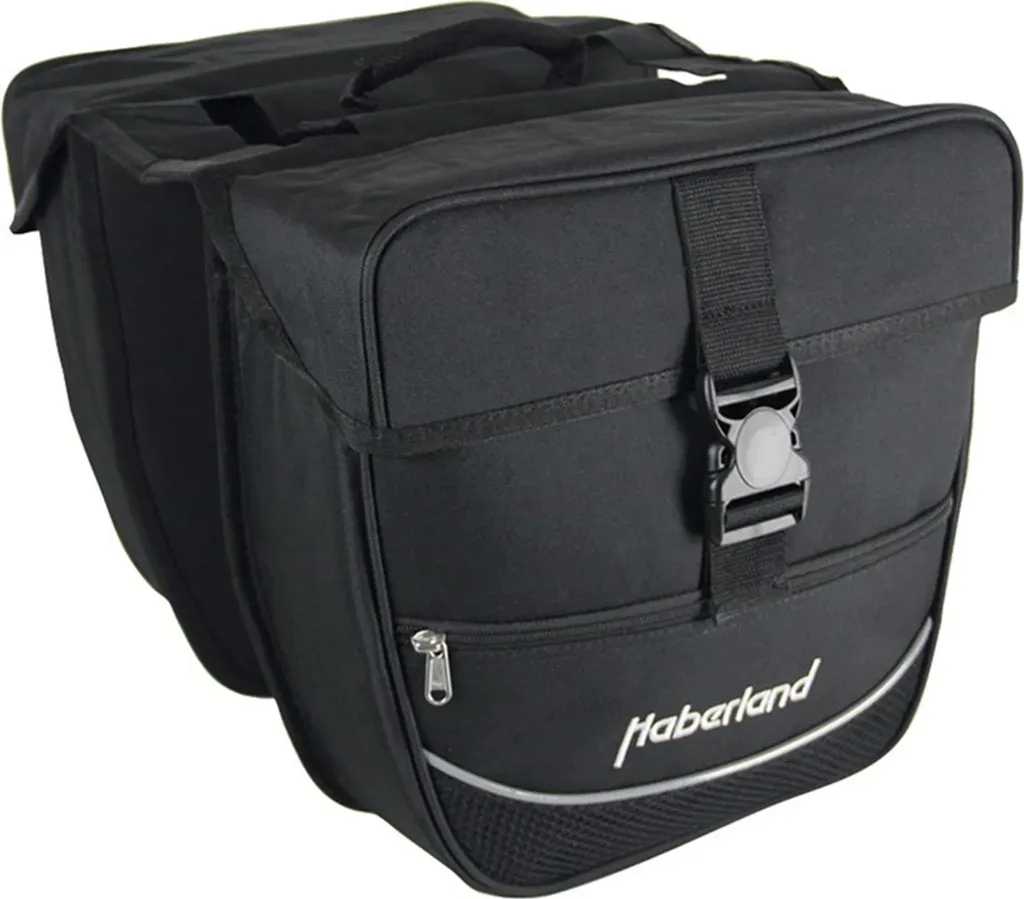 Sacoches de Vélo Doubles Haberland Débutant 25 Litres Noir Classique