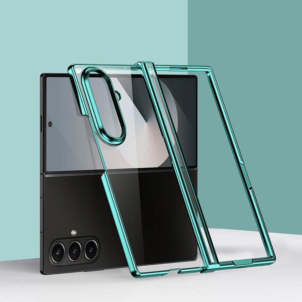 Für Samsung Galaxy Z Fold7 Dreiteilige 6D Electroplated Kunststoff Hülle Grün