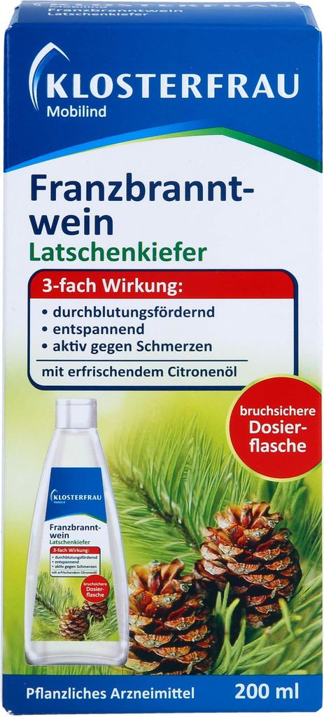 KLOSTERFRAU Mobilind Franzbranntwein Latschenkiefer, 200 ml Produktbild 