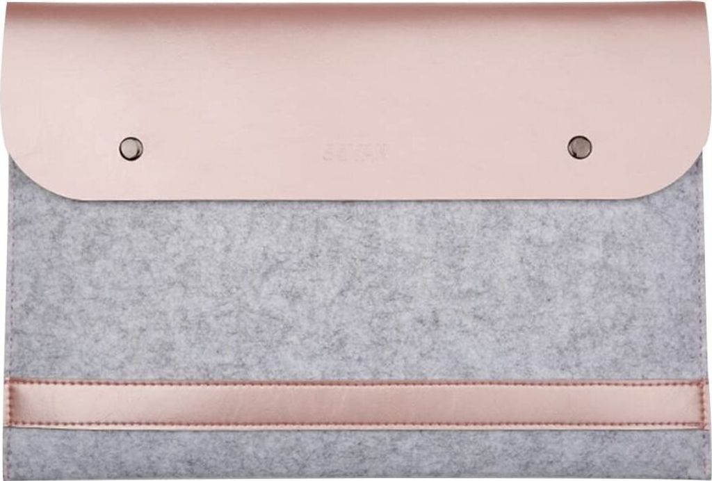Macbook Sleeve Bag, Ultra Slim Filz & Kunstlederhülle Hülle Schutz Notebook Für 13-13,3 Zoll Macbook Pro / Air / Pro mit Retina-Display 13 '', R...