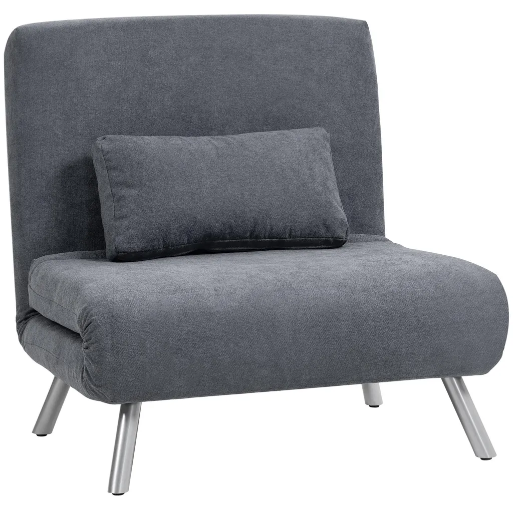 Lit d'appoint pliant pour chambre d'amis | Fauteuil-lit compact beige