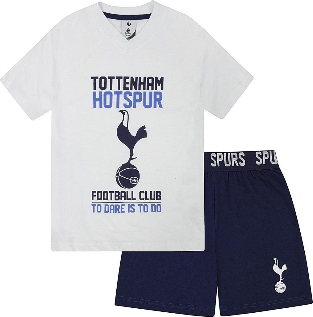 Tottenham Hotspur FC - "Son 7" Schlafanzug mit Shorts für Jungen GF954 (134) (Weiß)