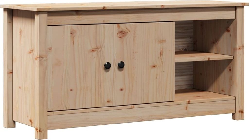 vidaXL TV-Schrank 103x36,5x52 cm Massivholz Kiefer