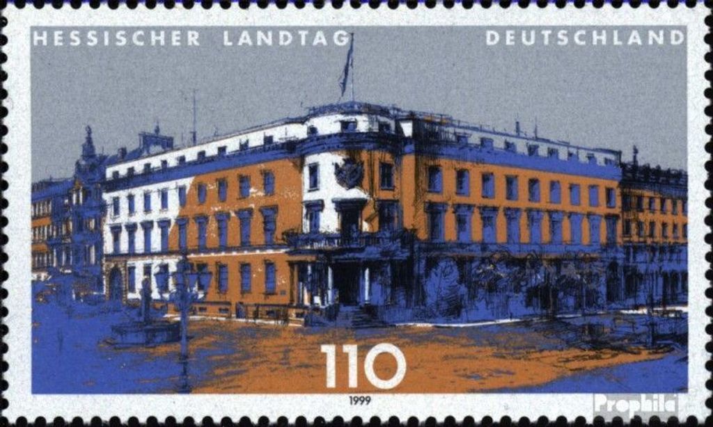 Briefmarken BRD (BR.Deutschland) 1999 Mi 2030 (kompl.Ausg.) postfrisch Landesparlamente in Deutschland