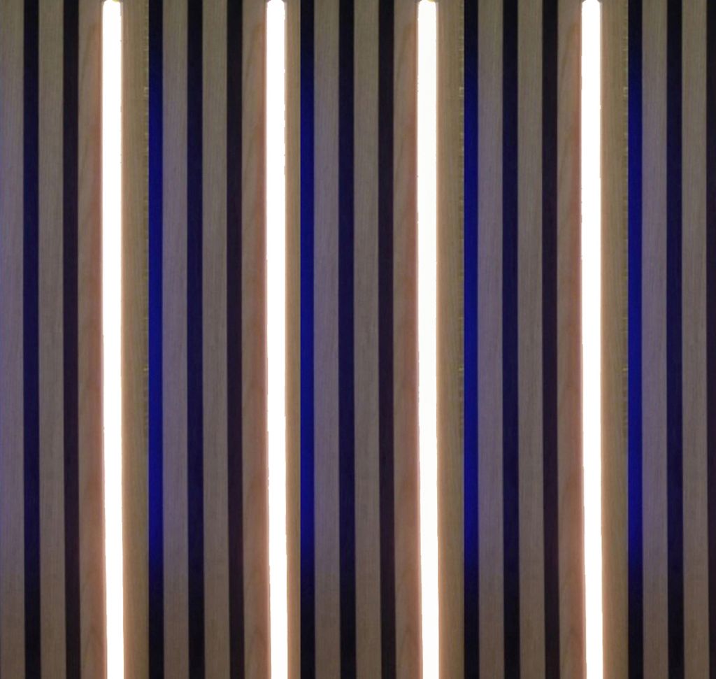 3700 LED Leuchte Kunst. Schiene 4x125cm Netzteil Neutral Weiß