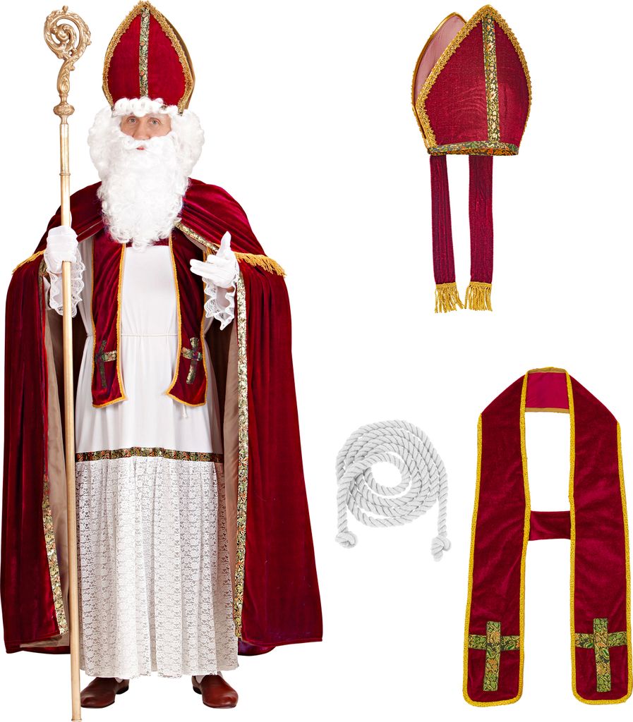 Nikolaus Kostüm - Weihnachtsmann -Bischof Nikolauskostüm Produktbild 1