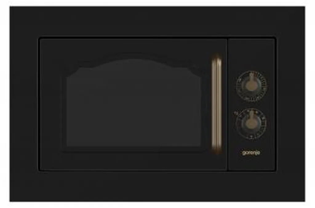 Four à micro-ondes combiné encastrable Gorenje 23 l rotatif noir