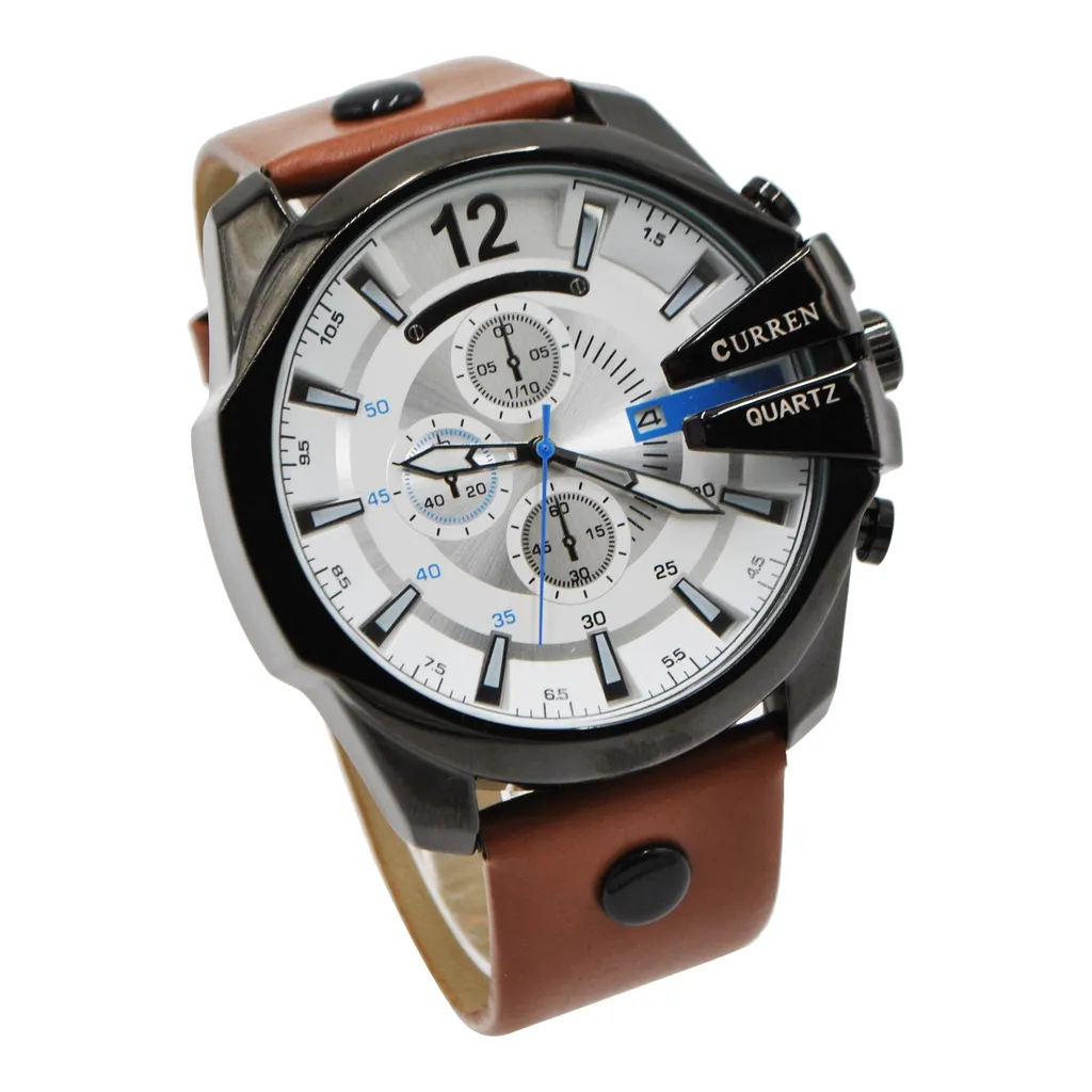 Orologio Regalo Uomo Curren W2 Elegante Data Sender WR50