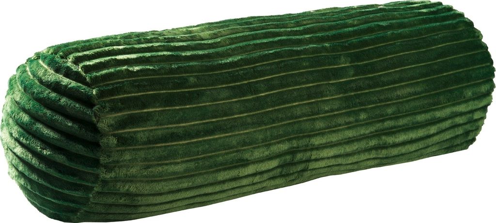 Gözze Cord-Optik Kissenrolle gefüllt dunkelgrün 70x22 cm