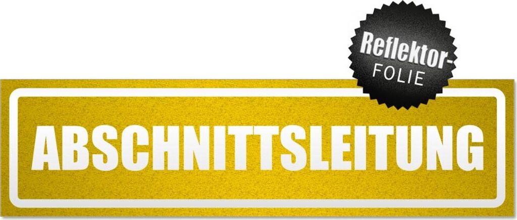 Abschnittsleitung invertiert Magnetschild Schild magnetisch