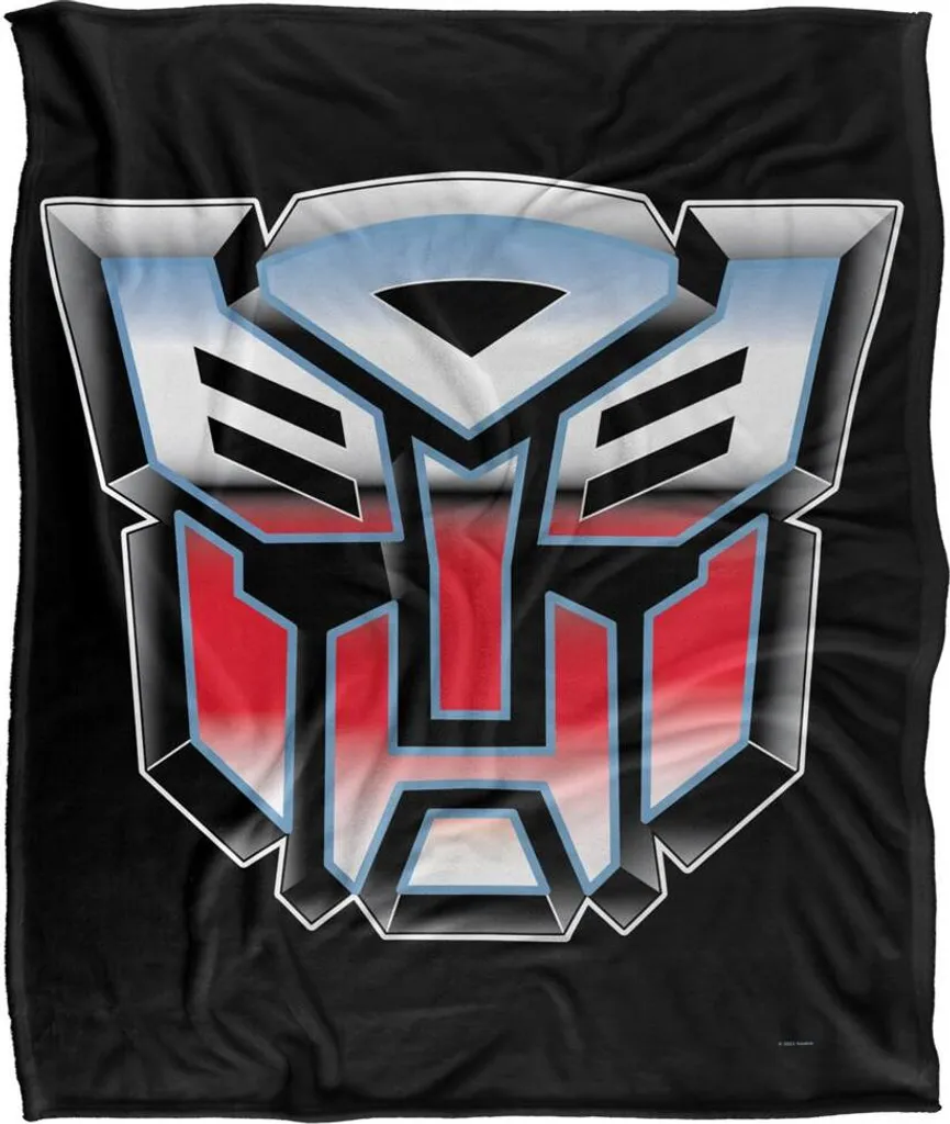 Transformers Couverture Logo Autobots TV19448 Taille Unique Blanc Officiel