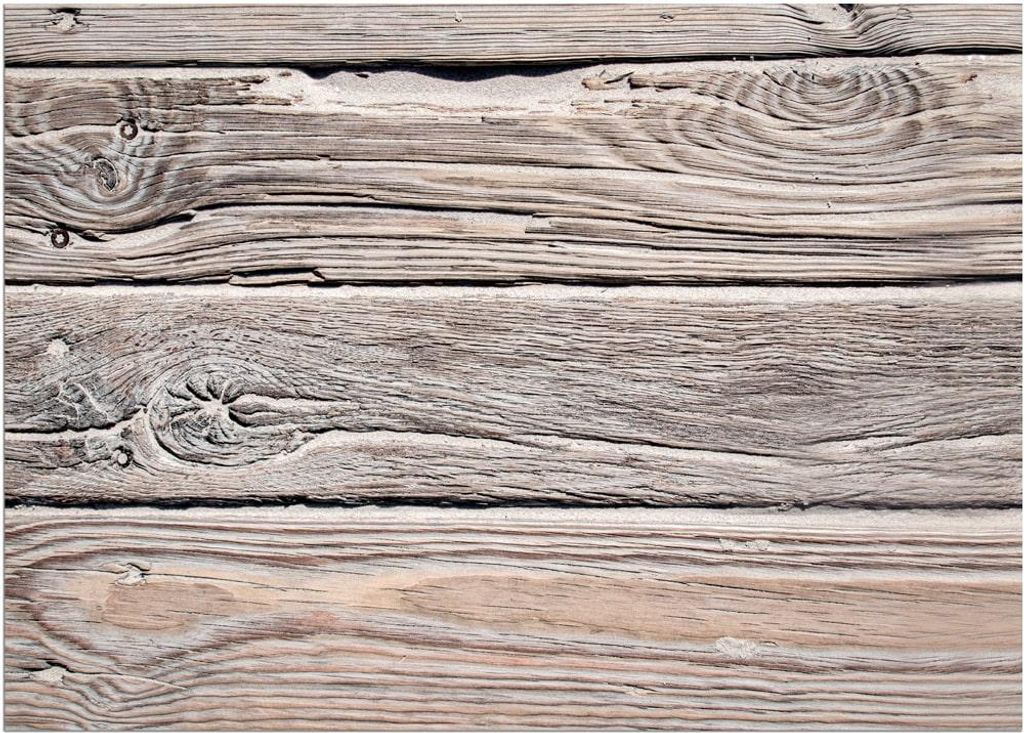 Türmatte Vintage Holz Landhaus in 50x70 cm als Fussabtreter Produktbild 