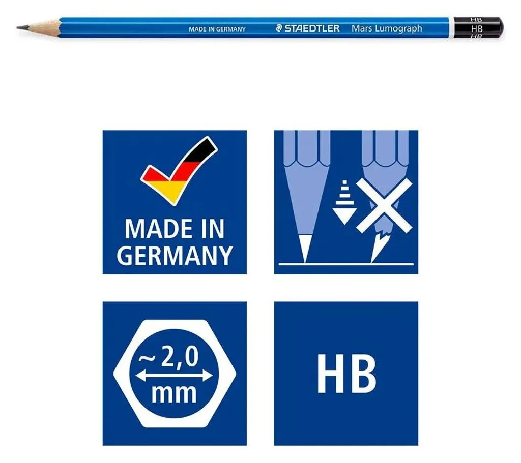 STAEDTLER Mars Lumograph 24ST Crayons Graphite de Dessin Premium - 9