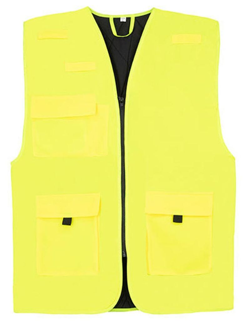 Korntex - "Kiel CO² Neutral" Hi-Vis Weste für Herren, Multifunktional, Wattiert, Arbeit LT5996 (3XL) (Signalgelb)