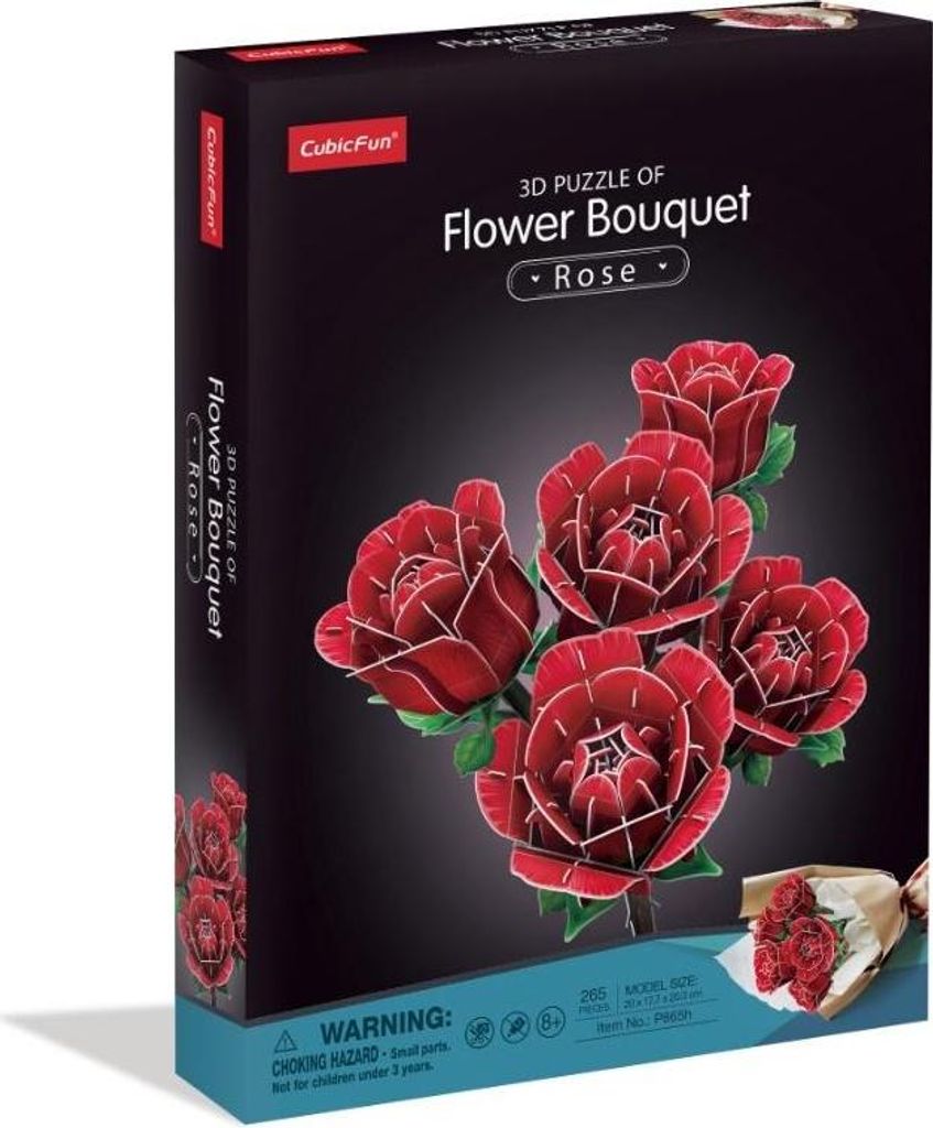 Cubic Fun großer Blumenstrauß Rosen P865H 08653