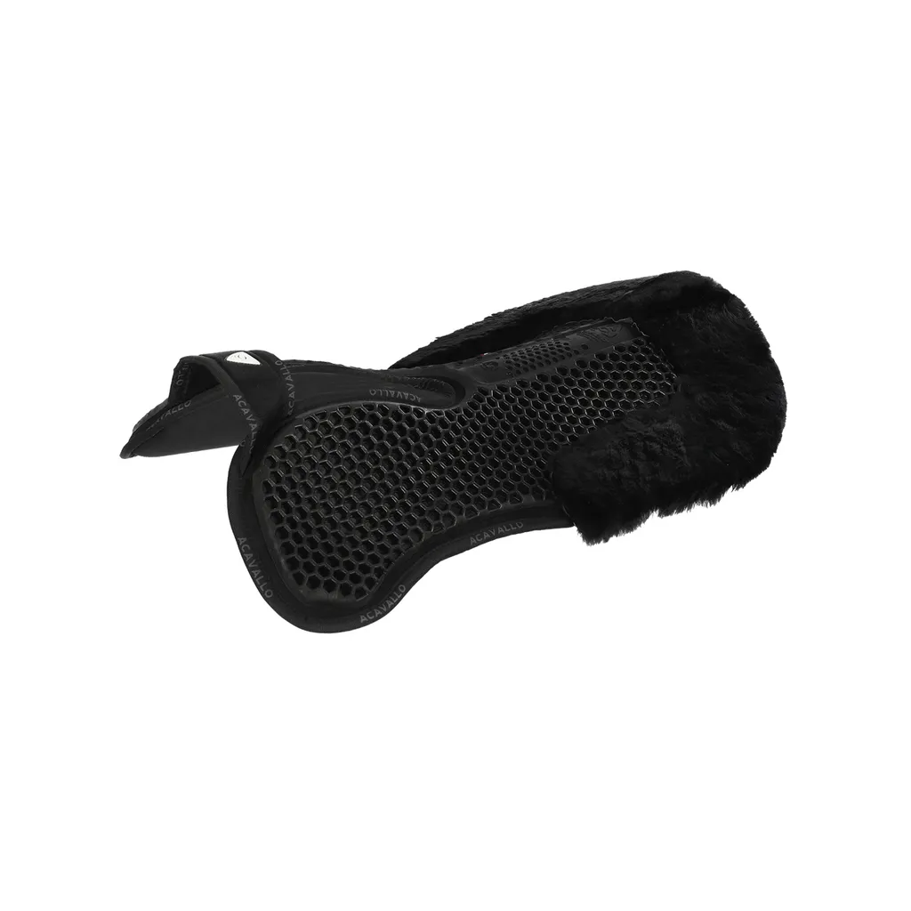 Tapis de selle Gel Mémoire de Forme Acavallo avec bordure mouton