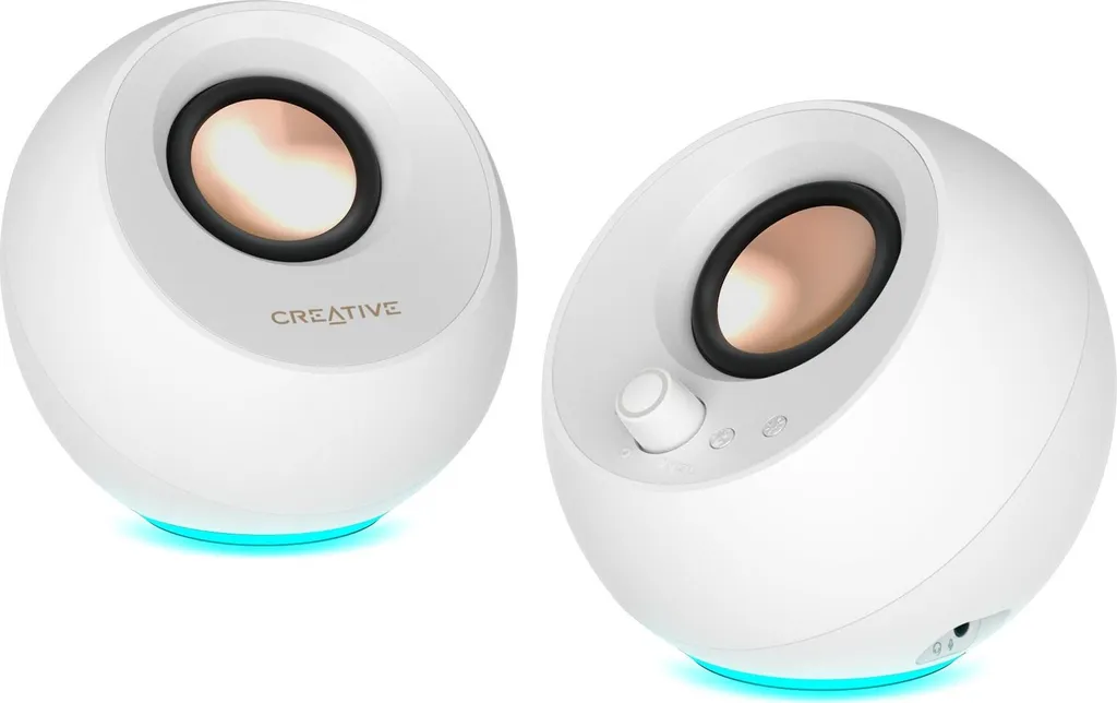 Creative Pebble Pro RGB: Casse Gaming 2.0, 60W Peak, Bluetooth 5.3