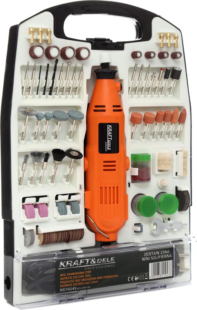 Kraft&Dele KD10245 priama mini brúska s príslušenstvom Obrázok produktu 