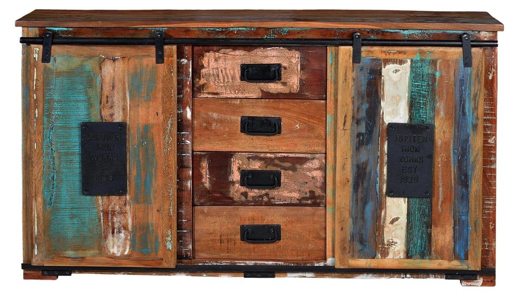 Credenza Yapen realizzata con legno riciclato, 81 cm x 150 Immagine del prodotto 