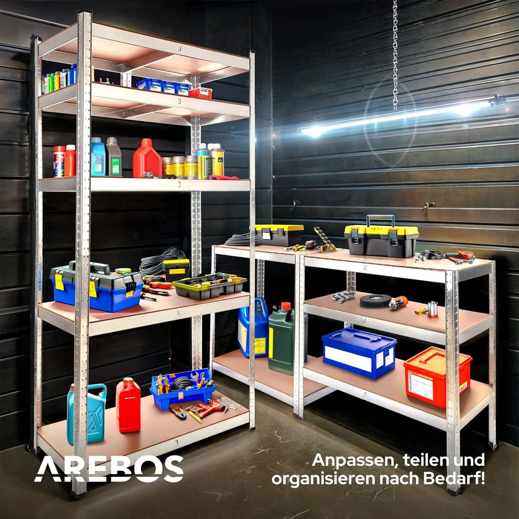 AREBOS regály pre veľké zaťaženie Skladovacie regály, Obrázok produktu 5