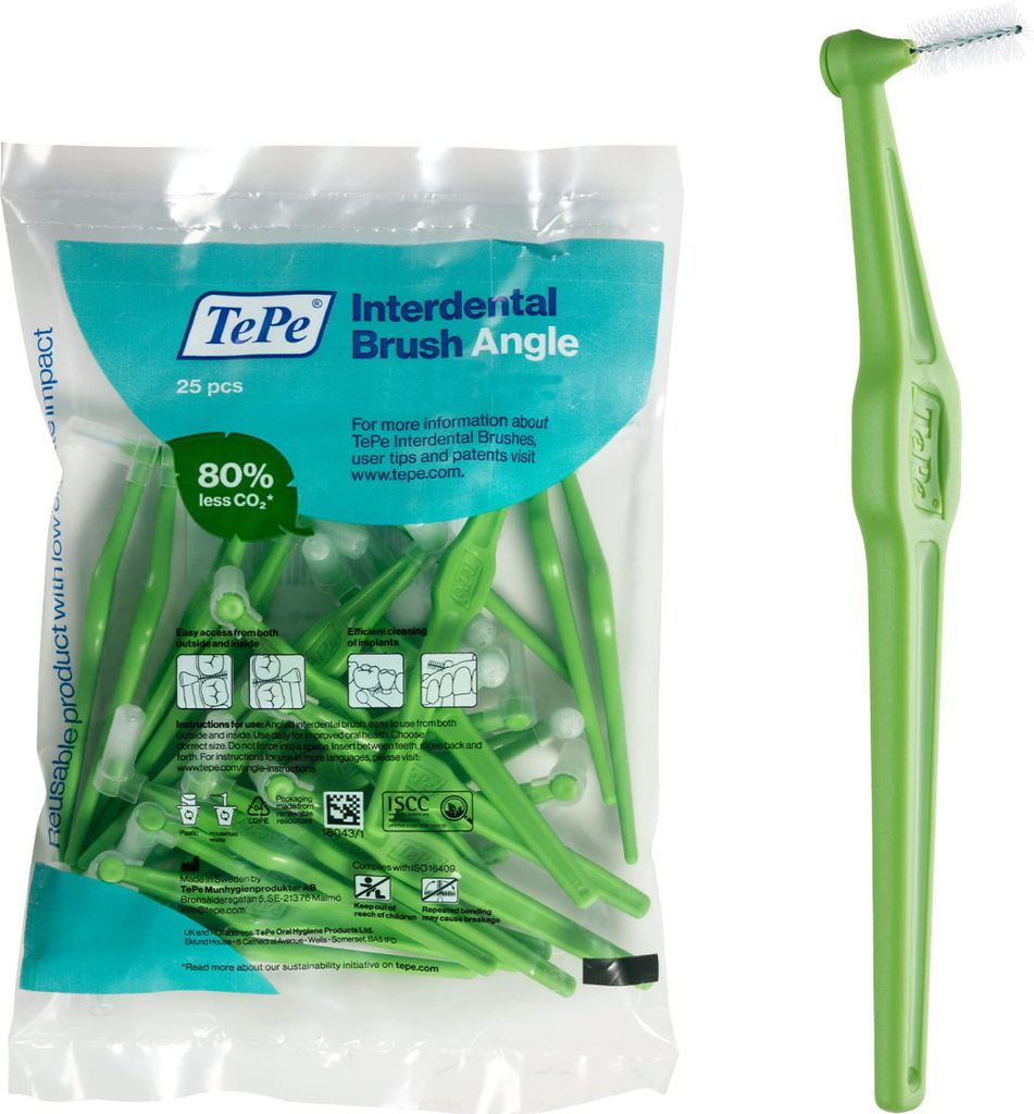 TEPE Angle Interdentalbürste 0,8 Mm Grün Produktbild-Vorschau 4