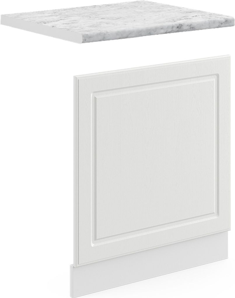 Frontblende Vicco R-Line Weiß Landhaus 60 cm , AP Marmor, Model 46197