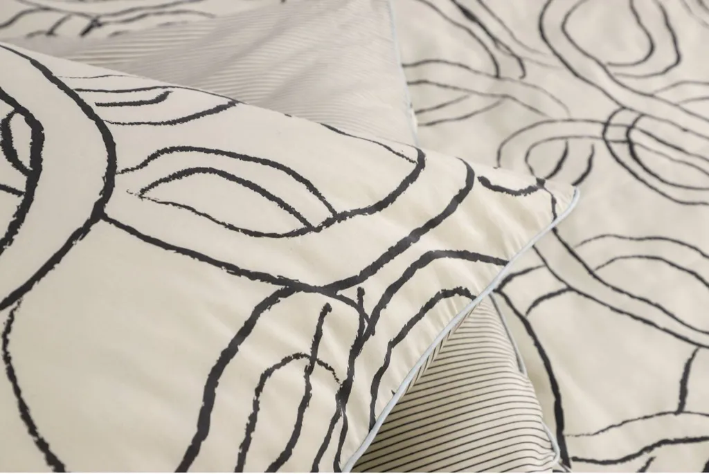 ESPRIT Gabin Set di biancheria da letto Colore beige Misure 155x220+80x80 - 3