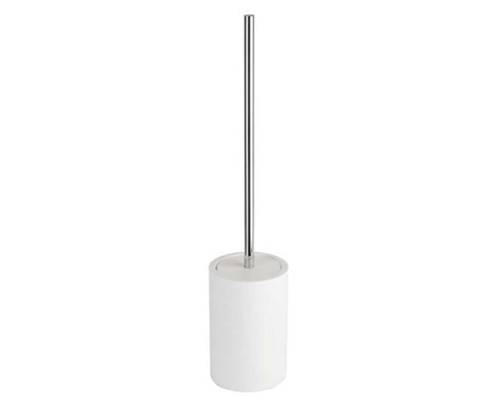Toilettenbürste GAMMA aus mattem Kunstharz 45,5 x9,8 x9,8 cm zum Aufstellen BEMETA Farbe: Weiß,