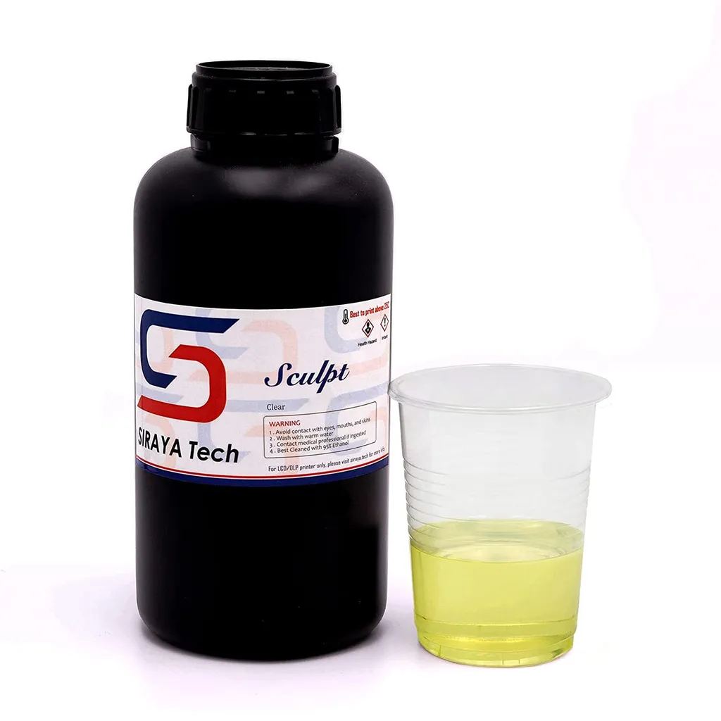Résine 3D 8K Siraya Tech Sculpt Clair à faible retrait thermique 1kg