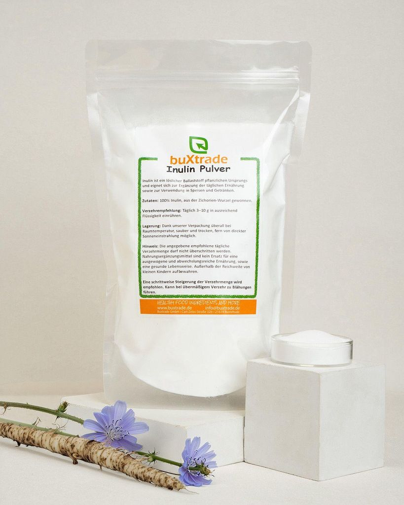 2 kg Inulin | Pulver | Glutenfrei | Vegan | Süßungsmittel | Produktbild 