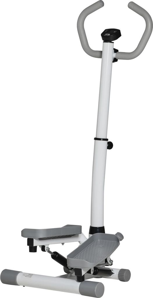 HOMCOM Stepper Heimtrainer für Zuhause klein Fitnessgerät mit LCD-Bildschirm