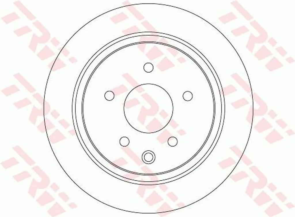 Disque de frein avant ventilé TRW DF7369 compatible Nissan Pulsar