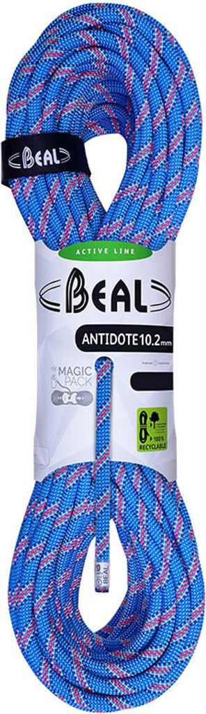 Beal Antidote 10.2MM 50M Blau, Kletterseil, Größe 50 m - Farbe Solid Blue
