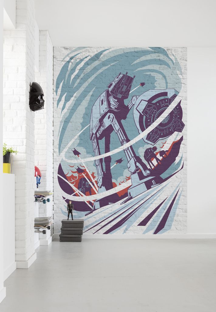 Digitaldruck Vlies Fototapete - Star Wars Classic Concrete Hoth - Größe 200 x 280 cm