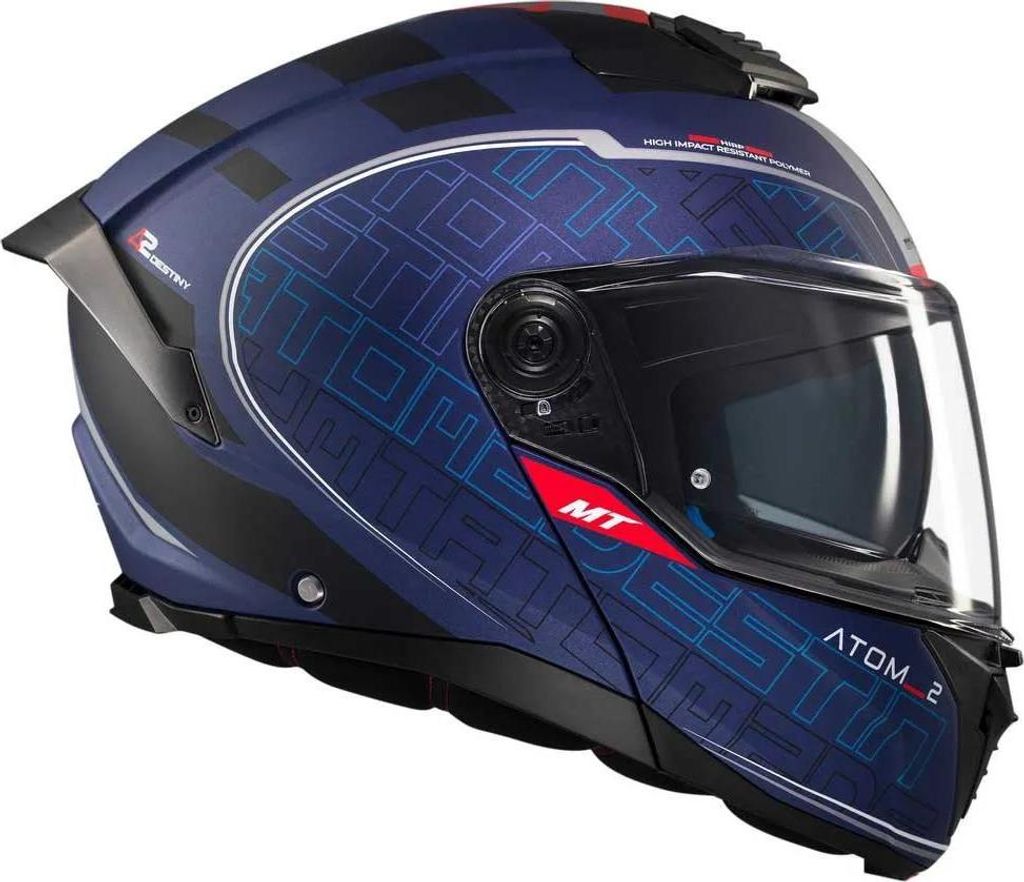 Modulárna prilba Mt Helmets Atom 2 Sv Destiny Blue M Blue M Obrázok produktu 
