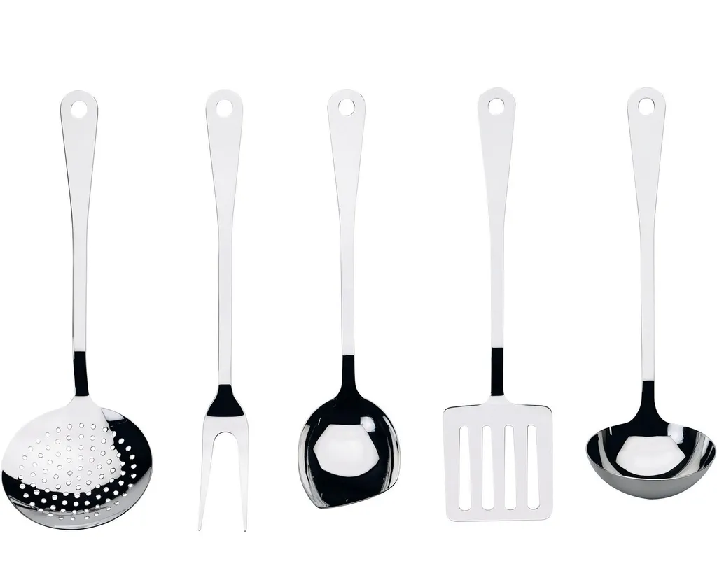 Équipement de Cuisine Induction Alessi 5 Pièces pour Préparations Gourmandes
