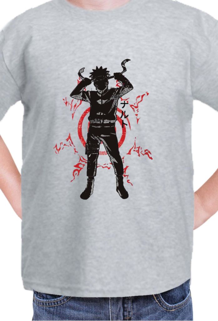 Kinder T-Shirt Naruto Naruto 05, 9-11 Jahr - 140 / Grau