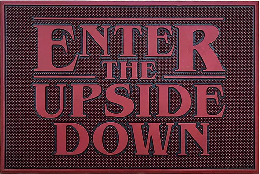 Paillasson Stranger Things Upside Down 40x60 cm robuste et anti-poussière